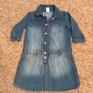 Carters chambray button down shirt dress. Like new